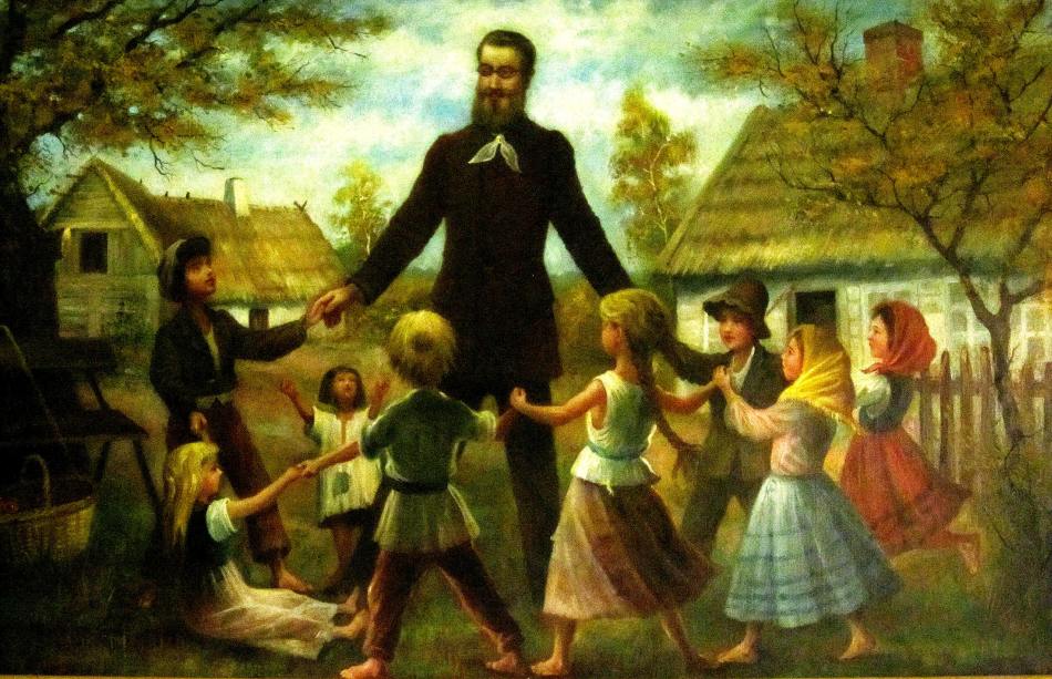 Błogosławiony Edmund Bojanowski i dzieci